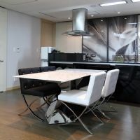 銀色低調(diào)奢華公寓簡約餐廳裝修圖片