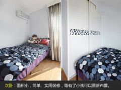 12萬全包裝修90平簡約婚房簡約臥室裝修圖片